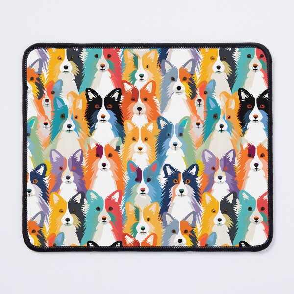 Item preview, Shetland Sheepdog in Geometric camouflage pattern designed and sold by forget45studio.