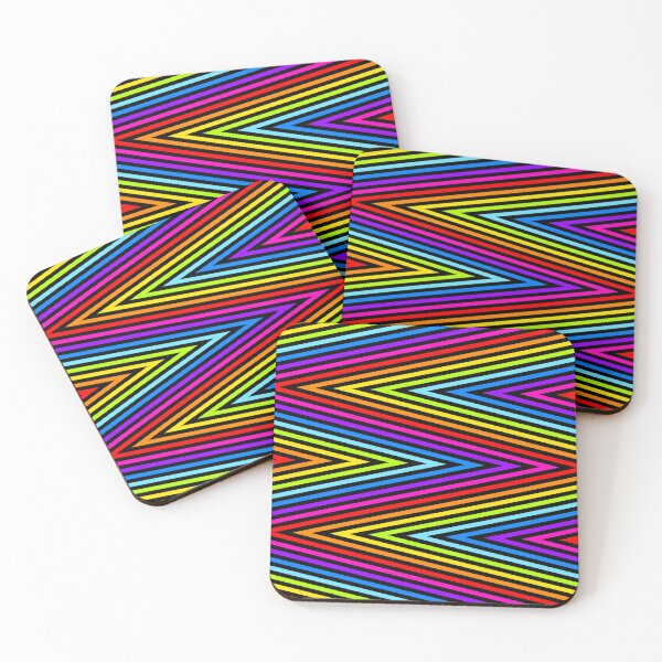 Item preview, Rainbow and Black Zigzags designed and sold by BeJolley.