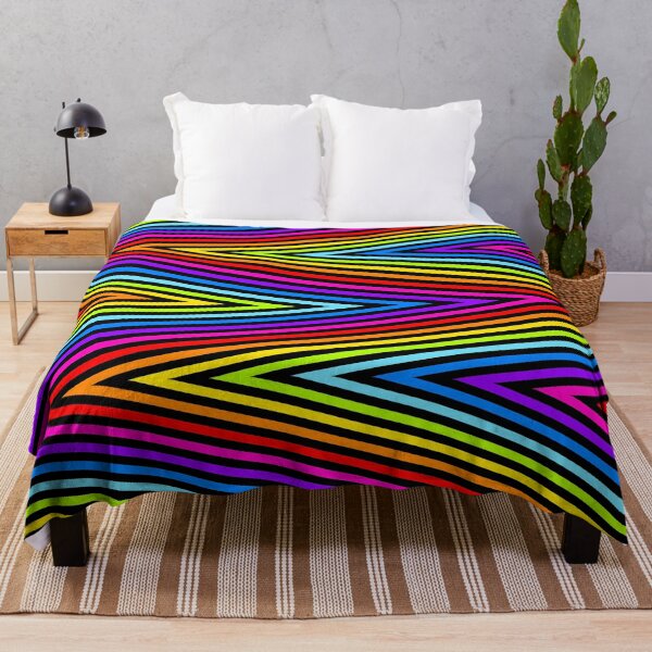 Item preview, Rainbow and Black Zigzags designed and sold by BeJolley.