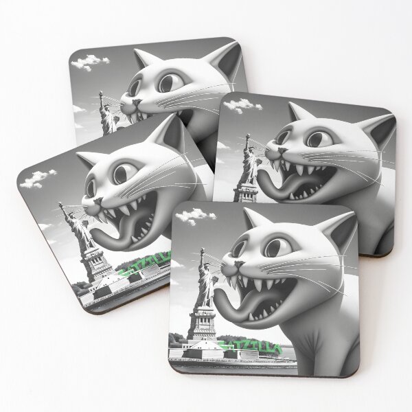 Item preview, Majestic Feline Over NY - Catzilla's Liberty Adventure designed and sold by inkArtistryfine.