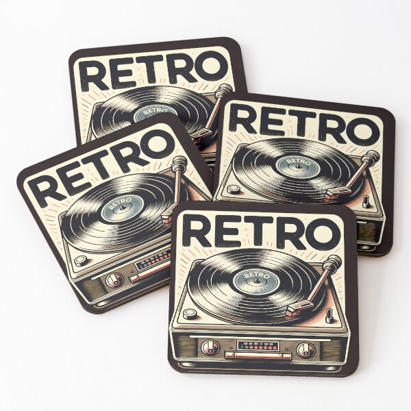 Item preview, Vintage Vinyl Player - Classic Turntable Design designed and sold by inkArtistryfine.