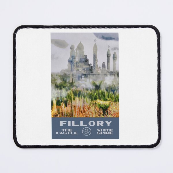 Item preview, Fillory Castle Whitespire Vintage Retro Travel Poster designed and sold by coffeepolicy.