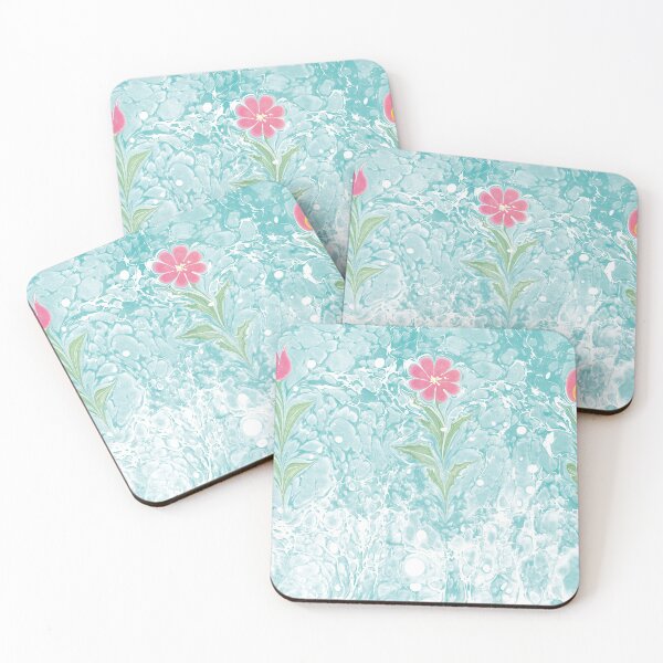 Item preview, Marbling texture floral pattern designed and sold by bozarslan.