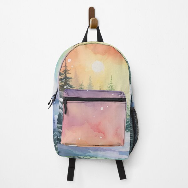 Item preview, Aurora borealis light landscape designed and sold by Red Witch Art.