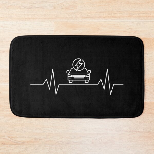 Item preview, EV Heartbeat ECG Pulse Line minimal outline design for passionate Electric Vehicle Driver  designed and sold by venomousvector.