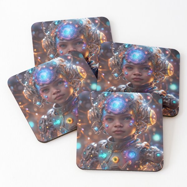 Item preview, Light Up Cyborg Boy designed and sold by TheArtOfPat.