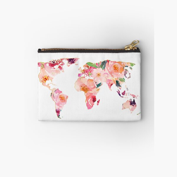 Item preview, Floral World Map designed and sold by LVPRINTS.