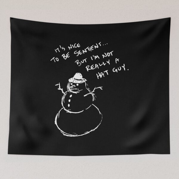 Item preview, Fashion is Life, A Snowman’s Quandary / Pencil Drawing by Josh Valentine, 2023 designed and sold by YeahWellDesigns.