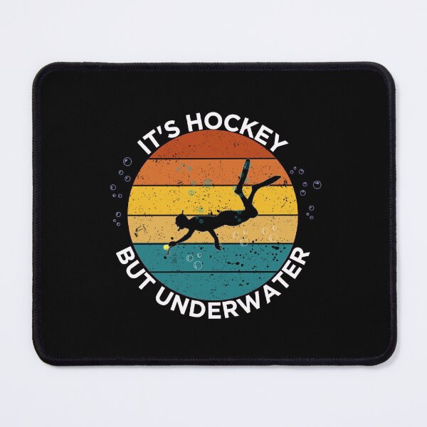 Item preview, Its Hockey, but underwater (Octopush retro sunset) designed and sold by Kei-O-kay.