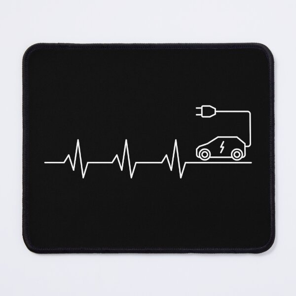 Item preview, Electric Vehicle Lover Heartbeat EKG Pulse Line outline design designed and sold by venomousvector.