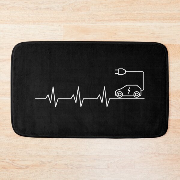 Item preview, Electric Vehicle Lover Heartbeat EKG Pulse Line outline design designed and sold by venomousvector.