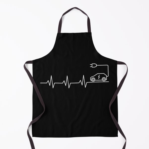 Item preview, Electric Vehicle Lover Heartbeat EKG Pulse Line outline design designed and sold by venomousvector.