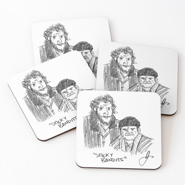 Item preview, Sticky Bandits / Pencil Drawing by Josh Valentine, 2023 designed and sold by YeahWellDesigns.