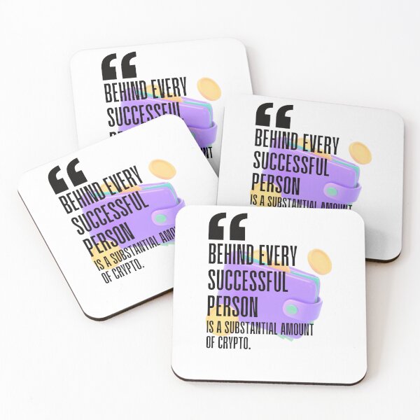 Item preview, Behind every successful person is a substantial amount of crypto. white background. designed and sold by Mechanical-Artt.
