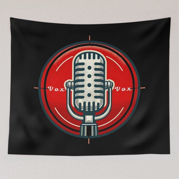Item preview, Retro Studio Microphone - Vintage Audio Design designed and sold by inkArtistryfine.