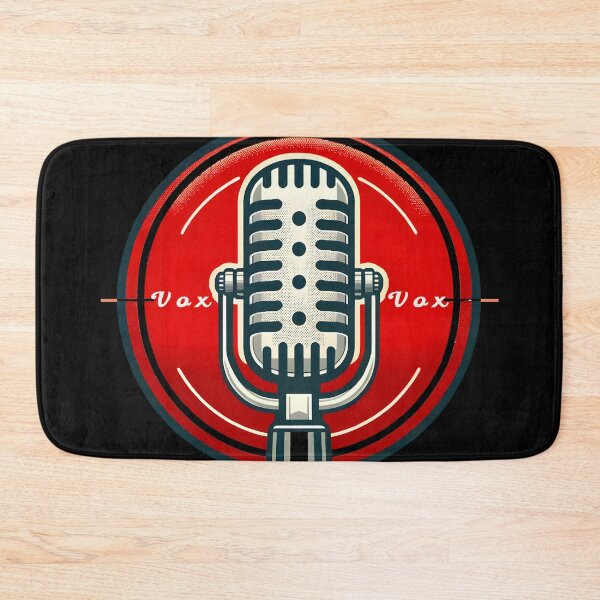 Item preview, Retro Studio Microphone - Vintage Audio Design designed and sold by inkArtistryfine.