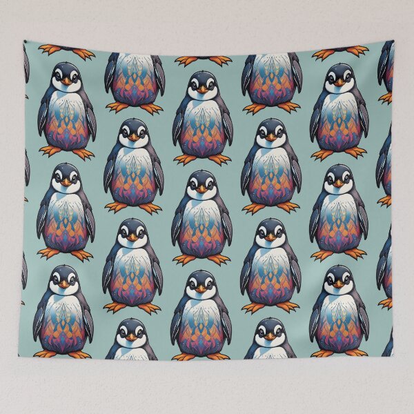 Item preview, "Regal Penguin Paradise'' designed and sold by ArtistKunal123.