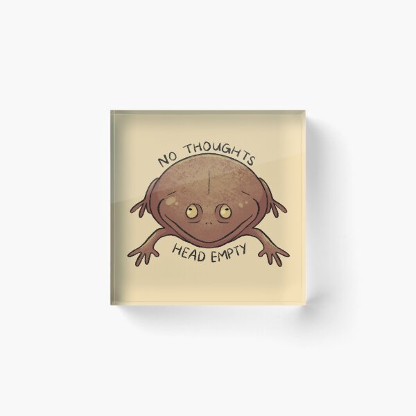 Item preview, No Thoughts Frog designed and sold by Lamasia Creations.