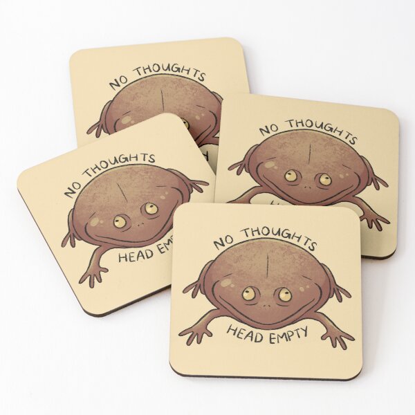 Item preview, No Thoughts Frog designed and sold by Lamasia Creations.
