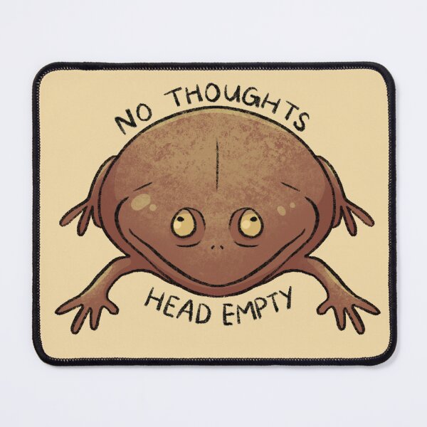Item preview, No Thoughts Frog designed and sold by Lamasia Creations.