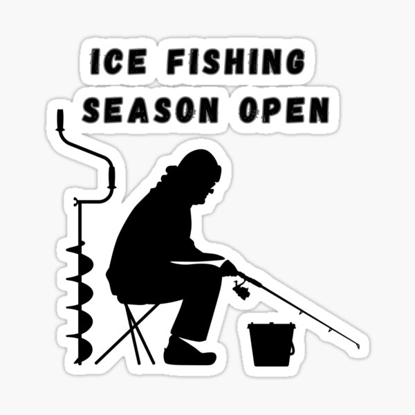Funny Ice Fishing Stickers for Sale, Free US Shipping