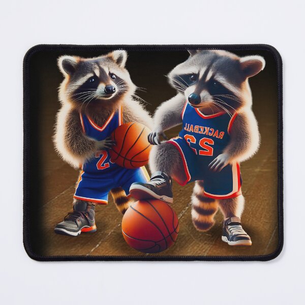 Item preview, Racoon plays basketball, Racoons and basketball. designed and sold by peanut tee.
