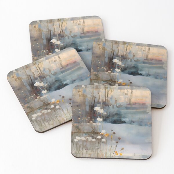 Item preview, Delicate Winter Composition with White and Yellow Flowers designed and sold by Miriam-Feyga Bunimovich.