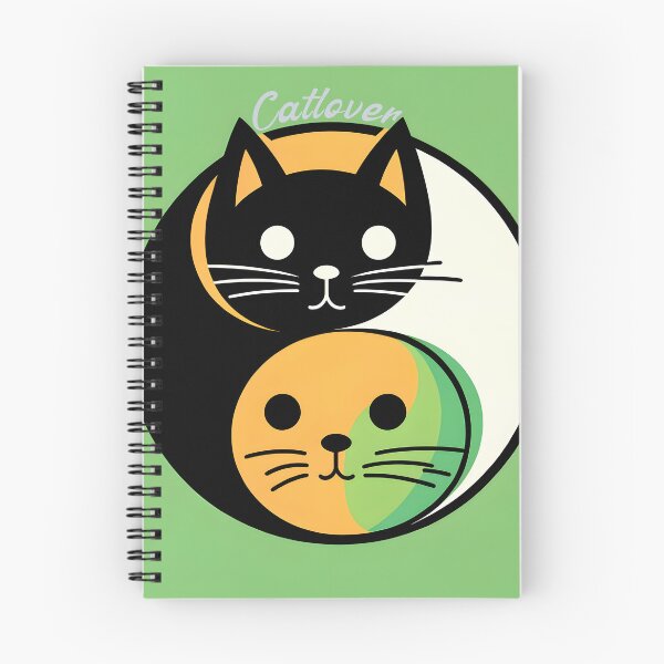 Item preview, Yin Yang Cats - Balance in Feline Harmony designed and sold by inkArtistryfine.