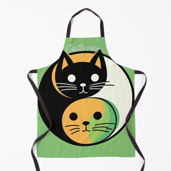 Item preview, Yin Yang Cats - Balance in Feline Harmony designed and sold by inkArtistryfine.