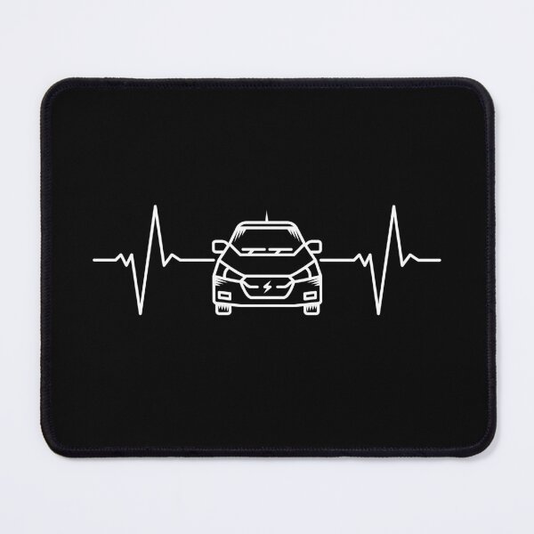 Item preview, EV Electric Car Heartbeat ECG Pulse Line outline design for Cars Lovers designed and sold by venomousvector.