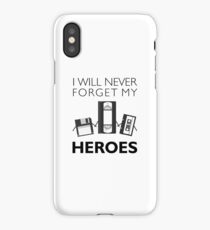 Never Forget VHS Floppy Disk Cassette iPhone Case/Skin