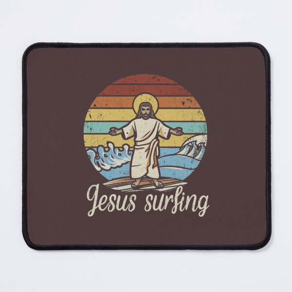 Item preview, Jesus surfing - fun on a surfboard designed and sold by Superdealkoeln.