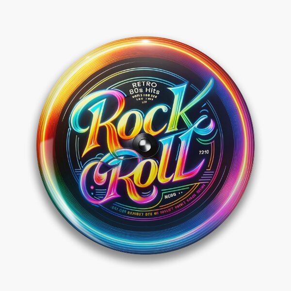 Item preview, Electrified Vinyl Vibe - Neon Rock & Roll Energy designed and sold by inkArtistryfine.