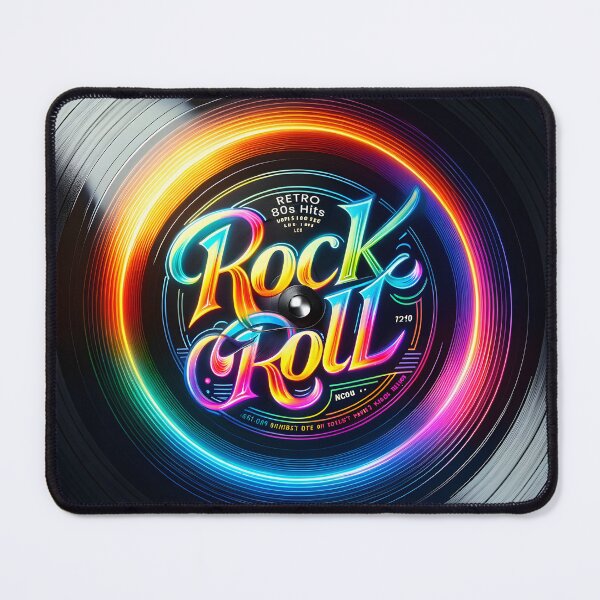 Item preview, Electrified Vinyl Vibe - Neon Rock & Roll Energy designed and sold by inkArtistryfine.