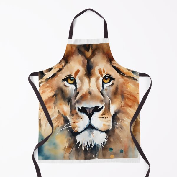 Item preview, Somewhat goofy lion's look in watercolor designed and sold by kreativeadern.