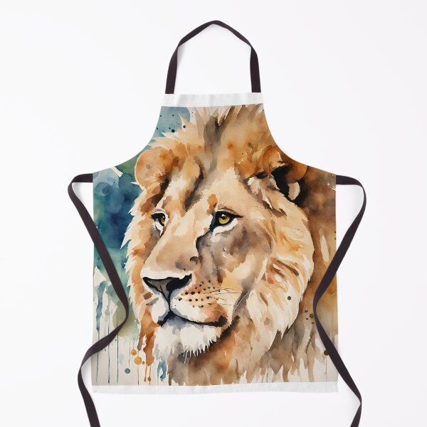 Item preview, Dreamy lion's gaze in watercolor designed and sold by kreativeadern.
