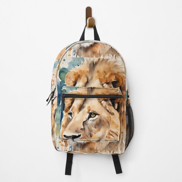 Item preview, Dreamy lion's gaze in watercolor designed and sold by kreativeadern.
