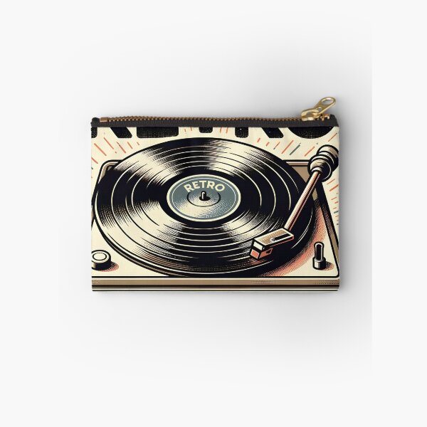 Item preview, Vintage Vinyl Player - Classic Turntable Design designed and sold by inkArtistryfine.