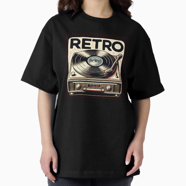 Item preview, Vintage Vinyl Player - Classic Turntable Design designed and sold by inkArtistryfine.