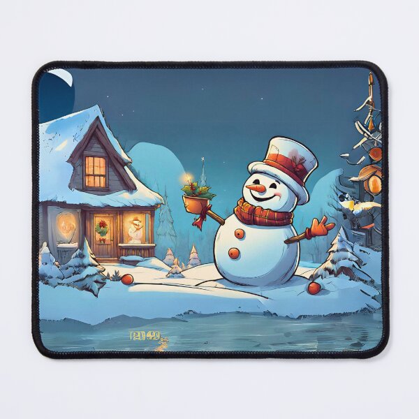 Item preview, Merry Snowman Wishes designed and sold by PATTERN-ARTSHOP.