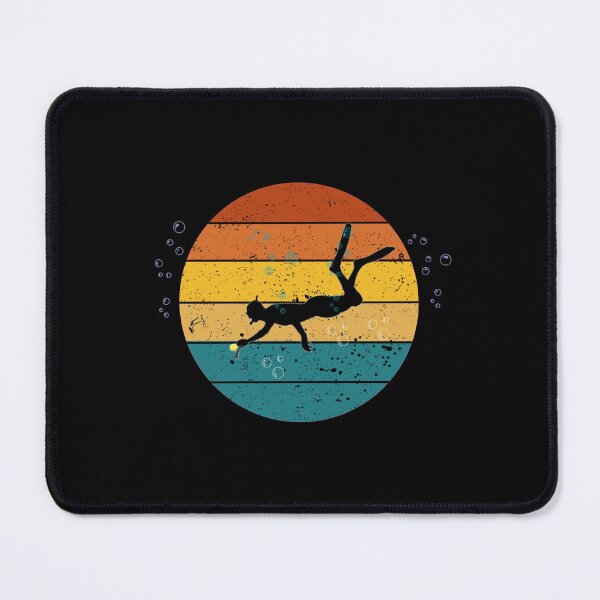 Item preview, Underwater Hockey retro sunset (Octopush) designed and sold by Kei-O-kay.