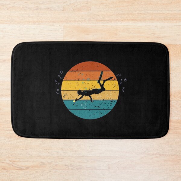 Item preview, Underwater Hockey retro sunset (Octopush) designed and sold by Kei-O-kay.