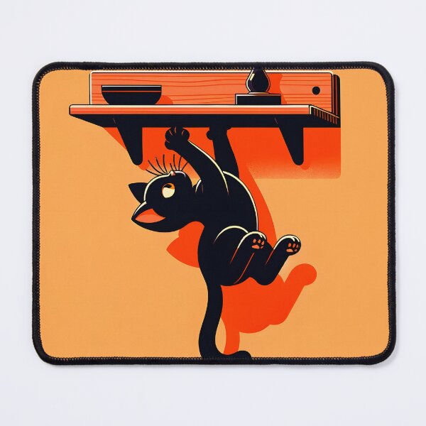 Item preview, Catastrophic Misstep - Comical Feline Antics designed and sold by inkArtistryfine.