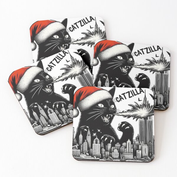 Item preview, Catzilla Christmas Monster designed and sold by devonclemon.