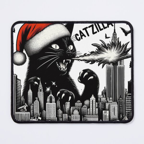 Item preview, Catzilla Christmas Monster designed and sold by devonclemon.