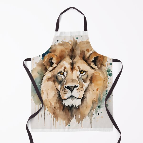 Item preview, Bored lion look in watercolor designed and sold by kreativeadern.