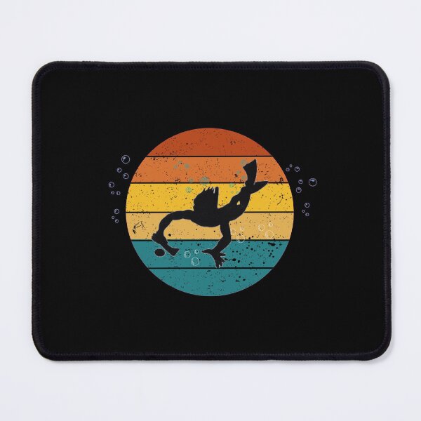 Item preview, Underwater Hockey retro sunset (Octopush) designed and sold by Kei-O-kay.