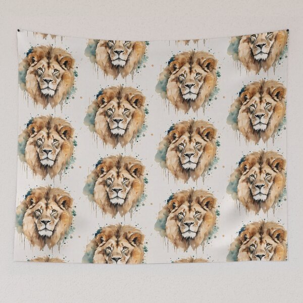 Item preview, Bored lion look in watercolor designed and sold by kreativeadern.