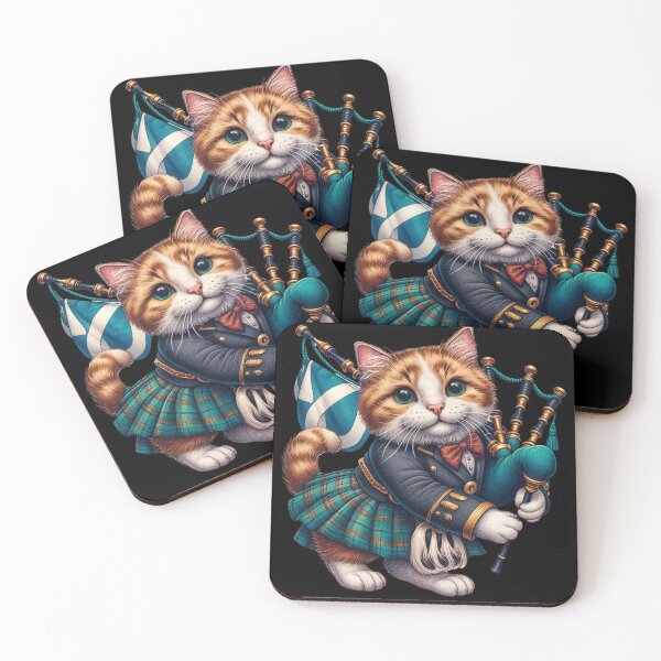 Item preview, Scottish Cat with Bagpipes designed and sold by Azrora.