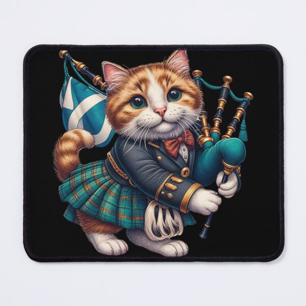 Item preview, Scottish Cat with Bagpipes designed and sold by Azrora.